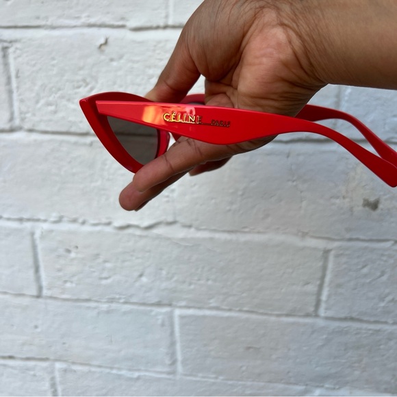 CELINE mirrored cat eye sunglasses - Picture 4 of 11